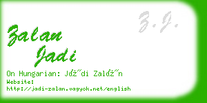 zalan jadi business card